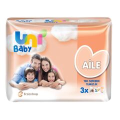 UNİ BABY ISLAK MENDİL AİLE (3X52)