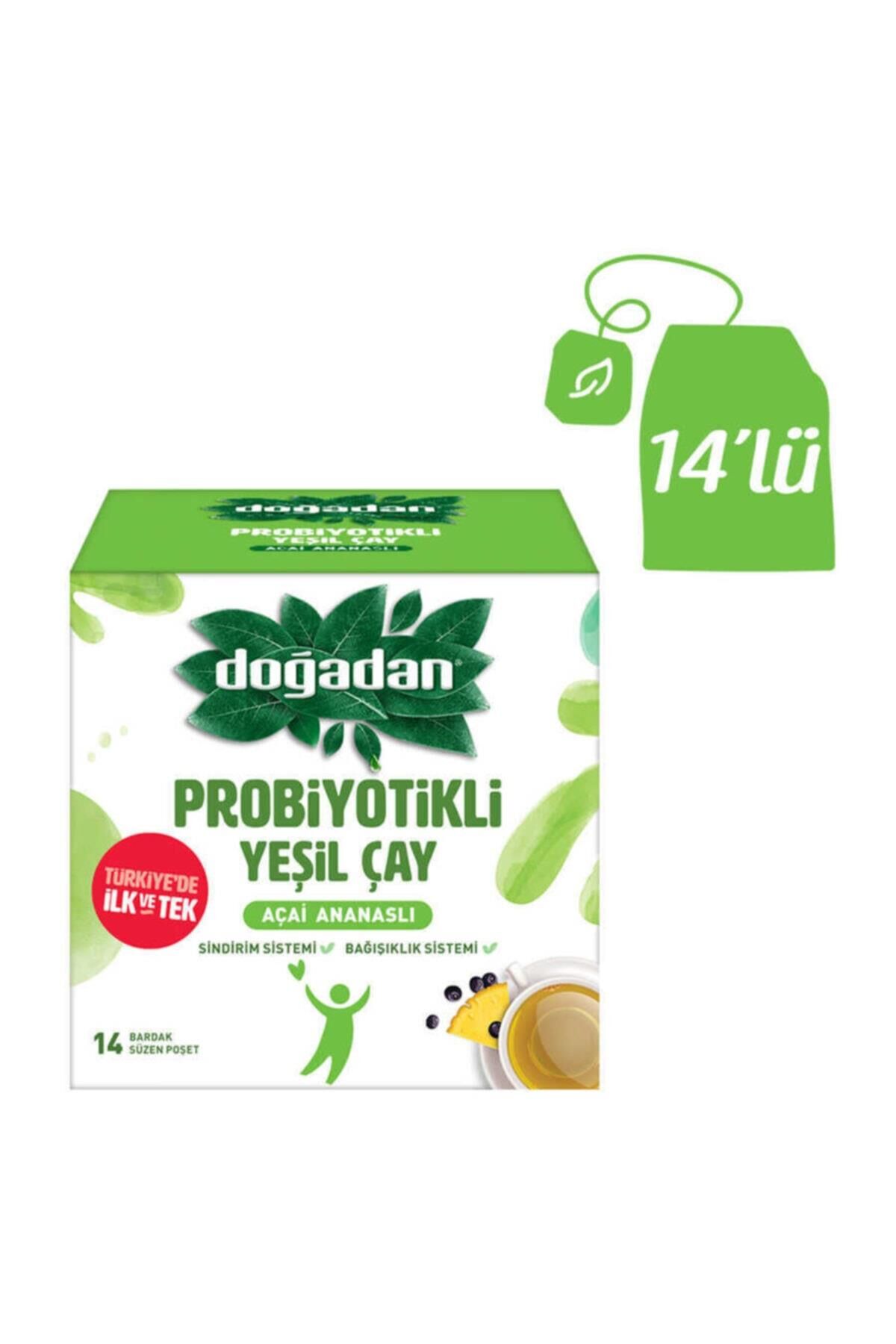 DOĞADAN PROBİYOTİKLİ YEŞİL ÇAY AÇAİ  ANANASLI