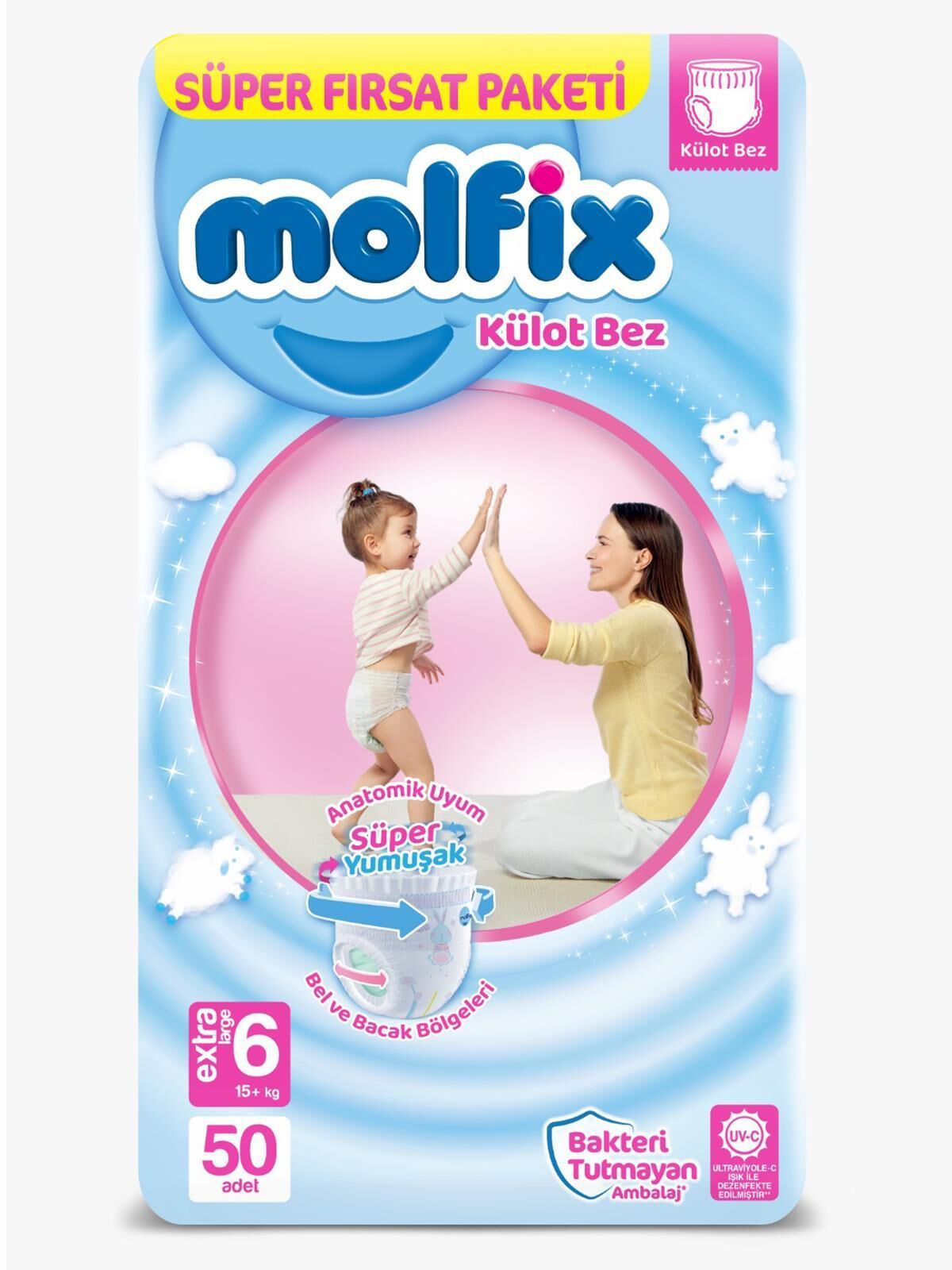 XMOLFİX PANTS SÜPER FIRSAT PAKETİ E.LARGE 50 LI