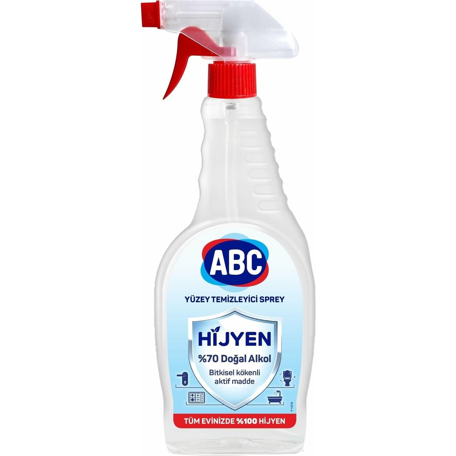 ABC YÜZEY TEMZİLEYİCİ SPREY 750 ML