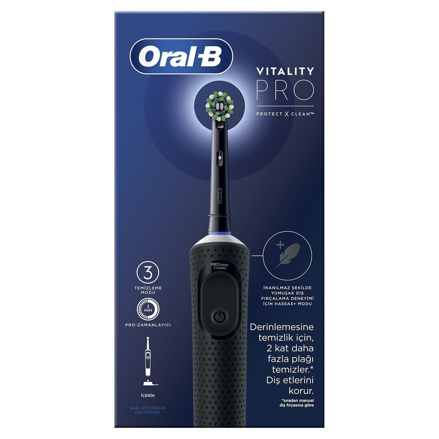 ORAL-B DF ŞARJLI D103 VIT PRO BLACK 1CT