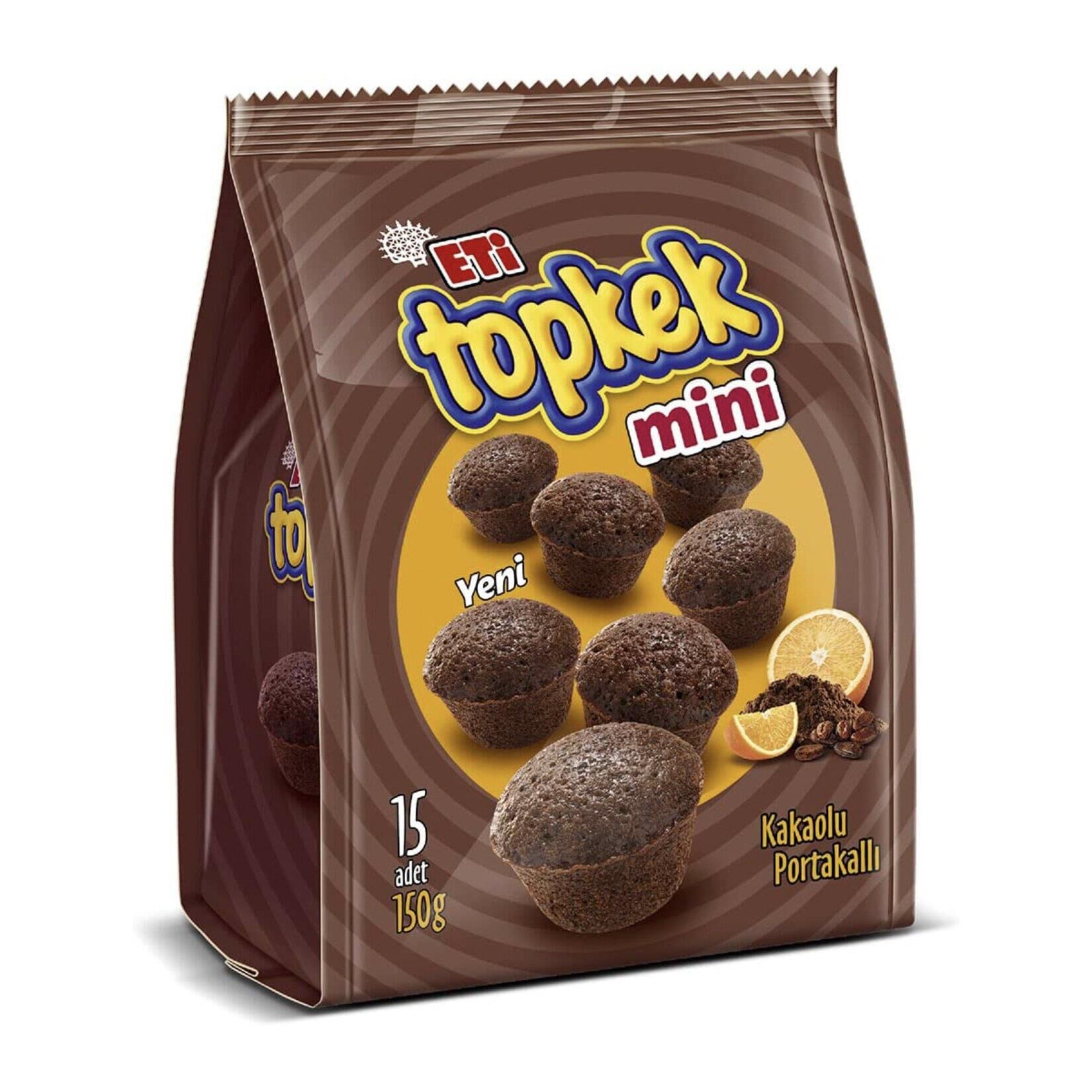 ETİ TOPKEK MİNİ KAKAOLU PORTAKALLI 150G