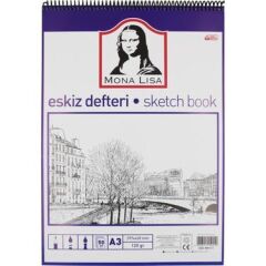 MONALİSA ESKİZ DEFTERİ A3 50 YAPRAK TELLİ
