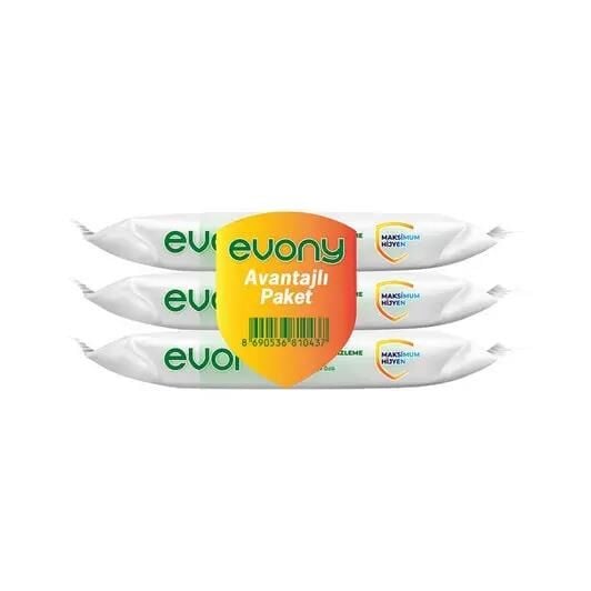 EVONY HİJYENİK TEMİZLİK MENDİLİ (15x3) AVAN.PAKETİ