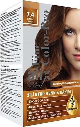 ALİX KİT SAÇ BOYASI 50ML 7.4 GİZEMLİ BAKIR