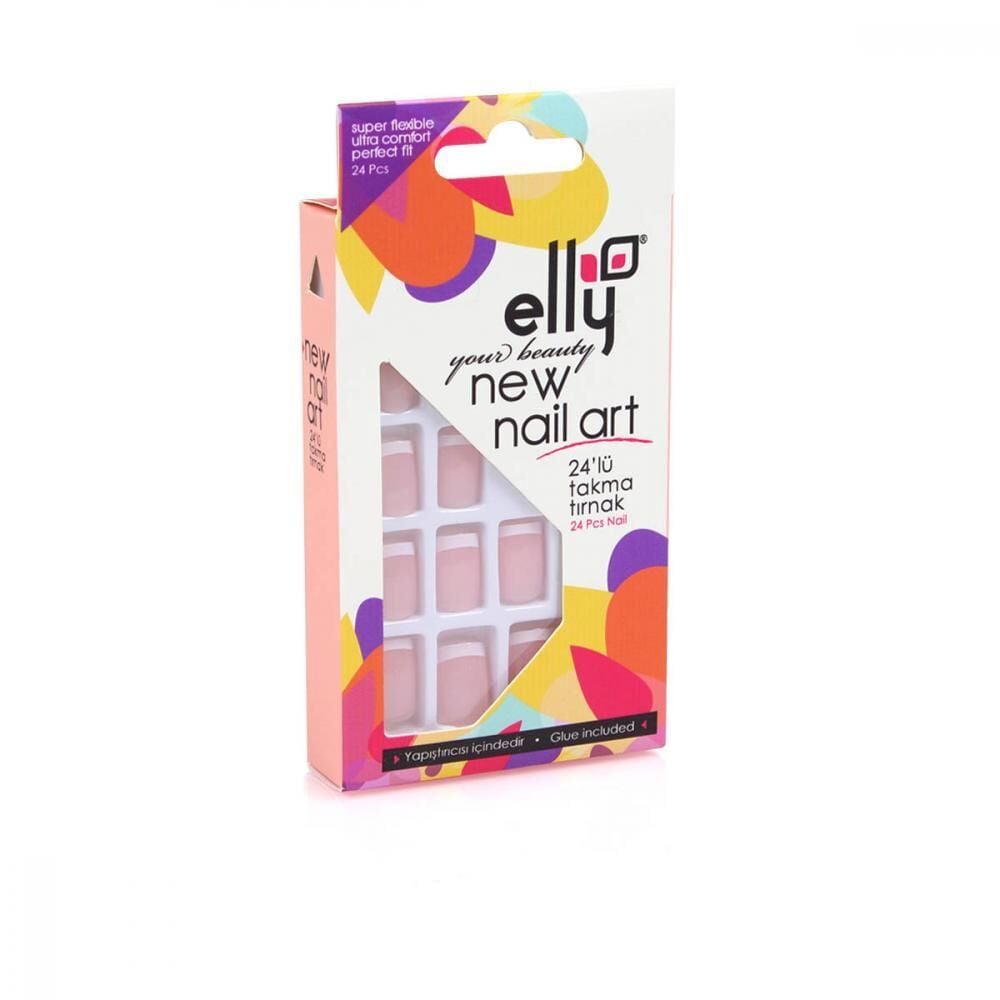 ELLY NAİL0072 TAKMA TIRNAK 24LÜ