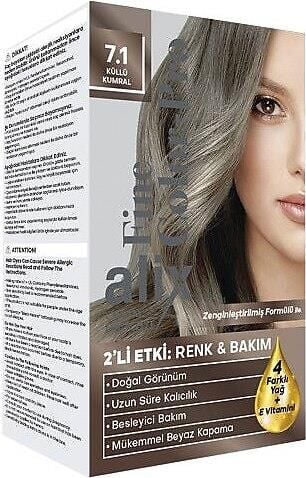 ALİX KİT SAÇ BOYASI 50ML 7.1 KÜLLÜ KUMRAL