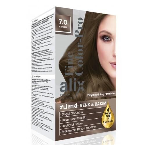 ALİX KİT SAÇ BOYASI 50ML 7.0 KUMRAL