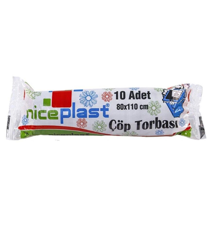 NİCEPLAST JUMBO ÇÖP POŞETİ 80X110 400GR SİYAH