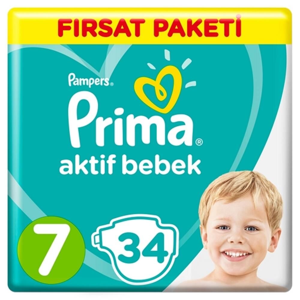 PRİMA AKTİF BEBEK FIRSAT PAKET EXT.LARGE NO:7 34L