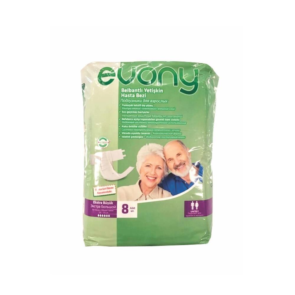 EVONY YETİŞKİN BEZİ EKSTRA LARGE 8Lİ