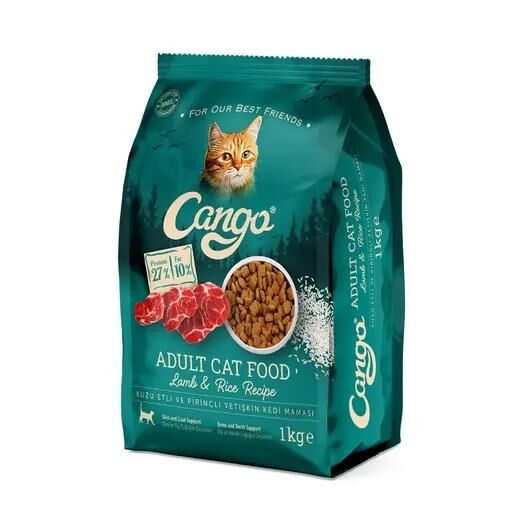 CANGO YETİŞKİN KEDİ MAMASI 1KG KUZU ETLİ