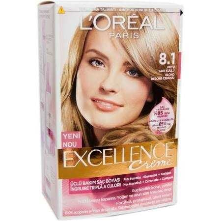 LOREAL SAÇ BOYASI 8.1 KÜLLÜ KOYU SARI