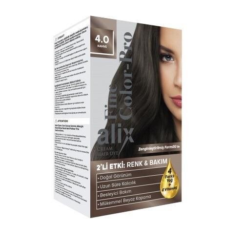 ALİX KİT SAÇ BOYASI 50ML 4.0 KAHVE