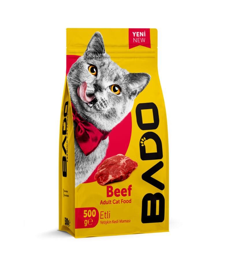 BADO YETİŞKİN KEDİ MAMASI 500GR ETLİ