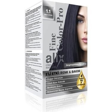 ALİX KİT SAÇ BOYASI 50ML 1.1 MAVİ SİYAH