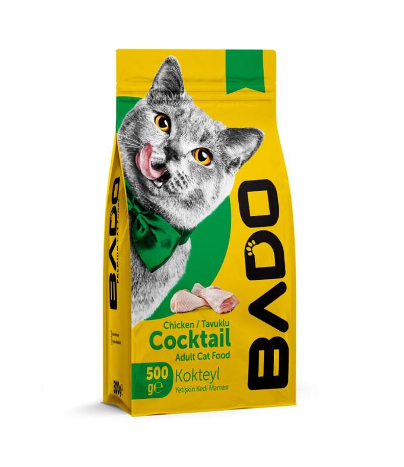 BADO YETİŞKİN KEDİ MAMASI 500GR KOKTEYL