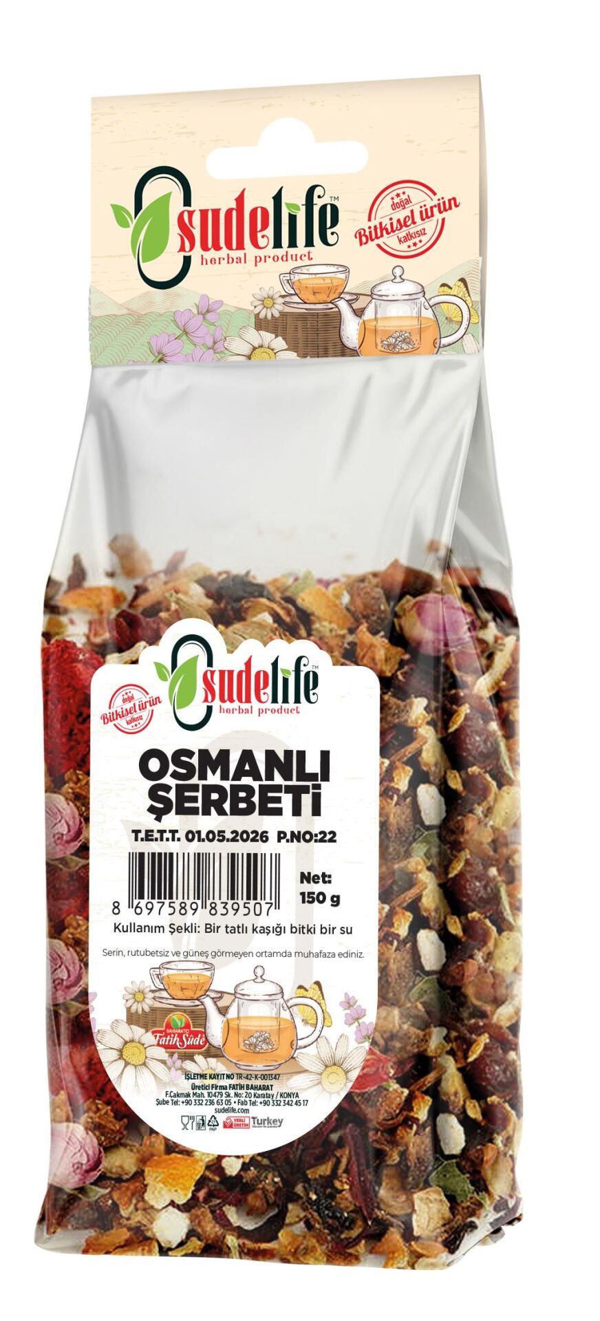SUDE LİFE OSMANLI ŞERBETİ 150GR