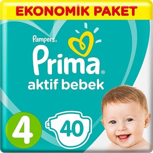 PRİMA AKTİF BEBEK JUMBO EKONOMİK MAXI NO:4 40LI