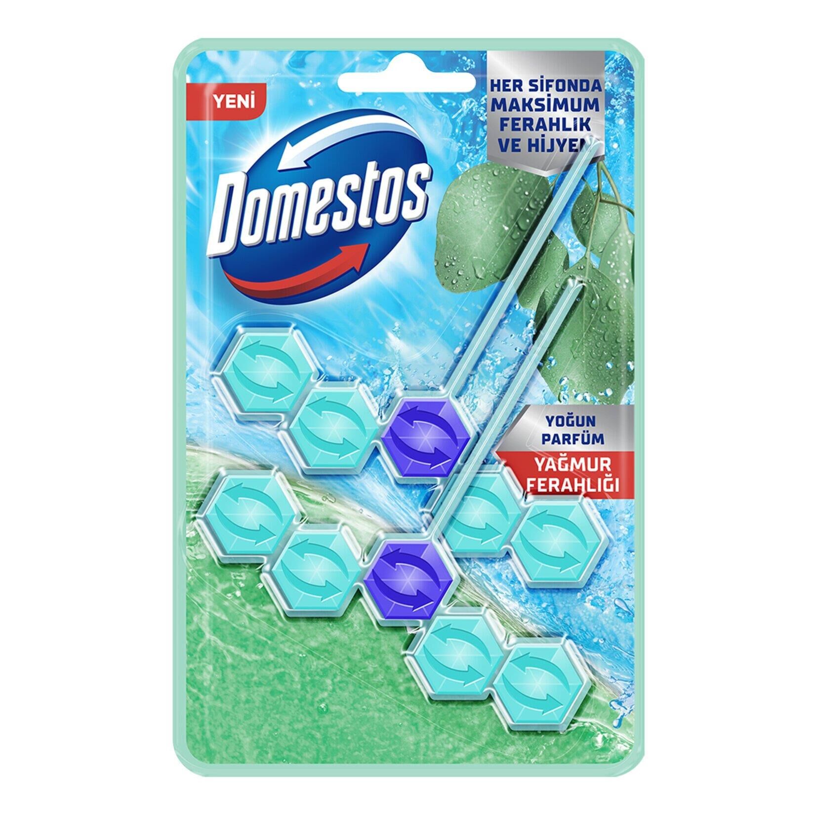 DOMESTOS WC BLOK 2Lİ YAĞMUR FERAHLIĞI 2X50G