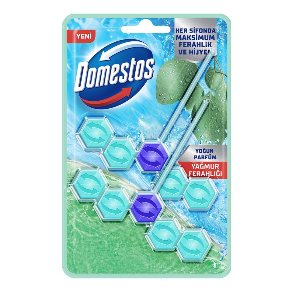 DOMESTOS WC BLOK 2Lİ YAĞMUR FERAHLIĞI 2X50G