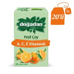 DOĞADAN YEŞİL ÇAY A,C,E VİTAMİNLİ 20Lİ