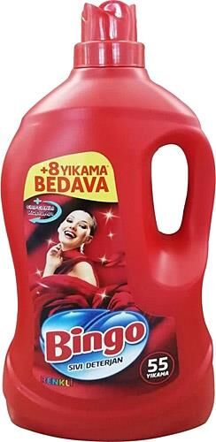 BİNGO SIVI DETERJAN 3.3LT LOVELY RENKLİ