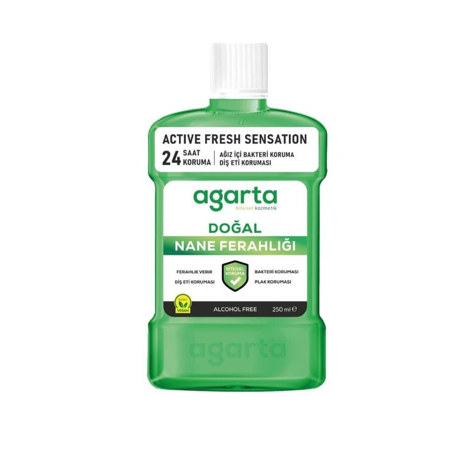 AGARTA DOĞAL AĞIZ BAKIM SUYU 250ML NANELİ