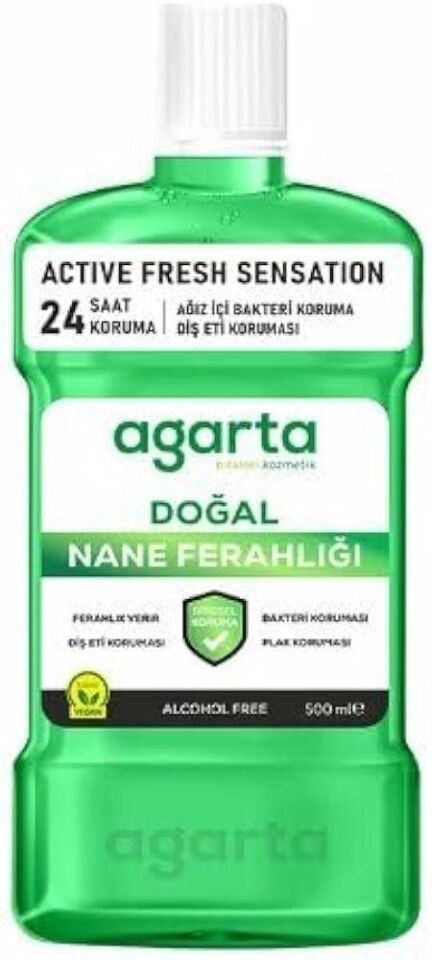 AGARTA DOĞAL AĞIZ BAKIM SUYU 500ML NANELİ