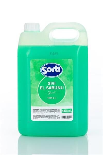 SORTİ DOĞAL SIVI EL SABUNU YEŞİL 4878 ML