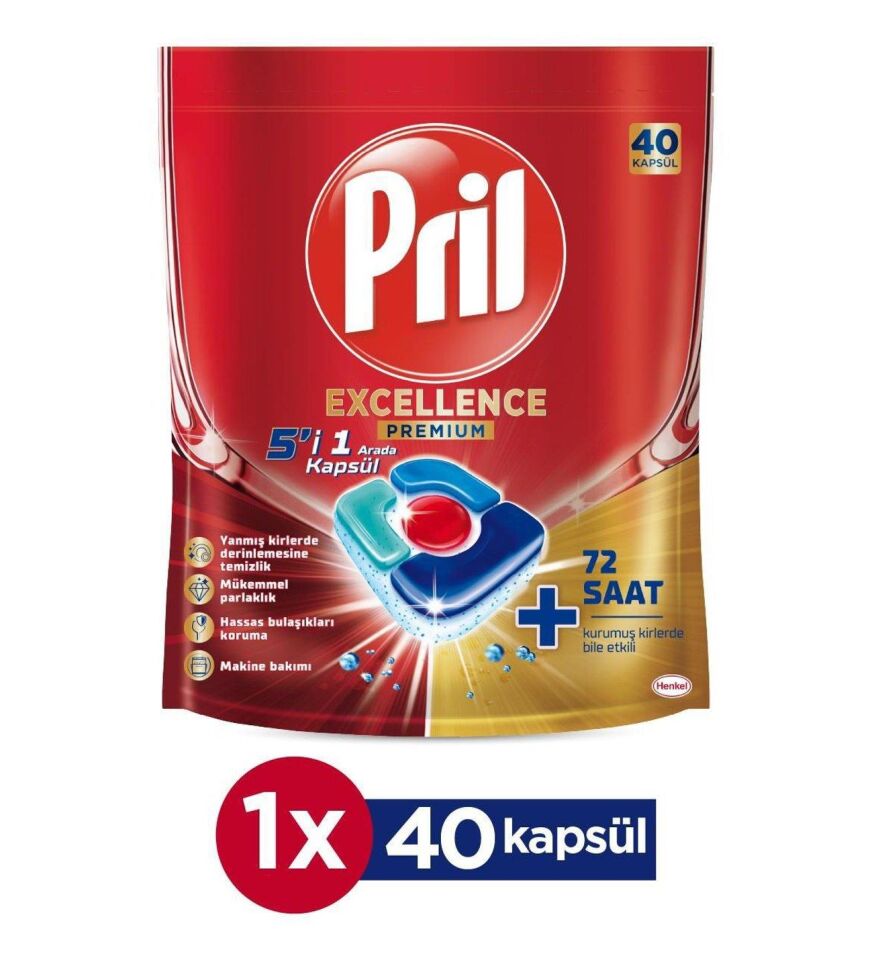 PRİL EXCELLENCE PREMİUM 40LI 5 İ 1 ARADA KAPSÜL