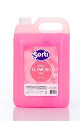 SORTİ DOĞAL SIVI EL SABUNU PEMBE 4878 ML