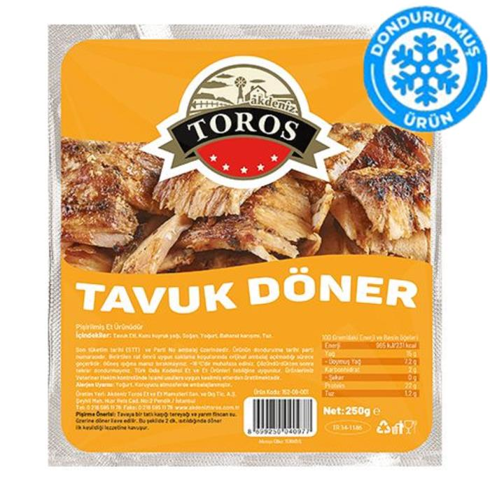 TOROS PİŞMİŞ TAVUK DÖNER 250GR