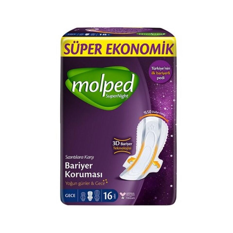 MOLPED SUPERNİGHT SÜPER EKO GECE 16LI