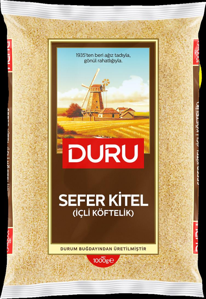 DURU BULGUR 1KG SEFER KİTEL İÇLİ KÖFTELİK