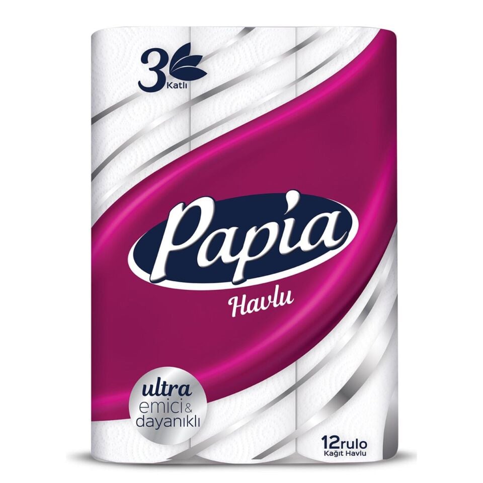 PAPİA HAVLU 12Lİ