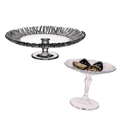 PAŞABAHÇE AYAKLI PATISSERİ TABAK + SERVİS TABAĞI