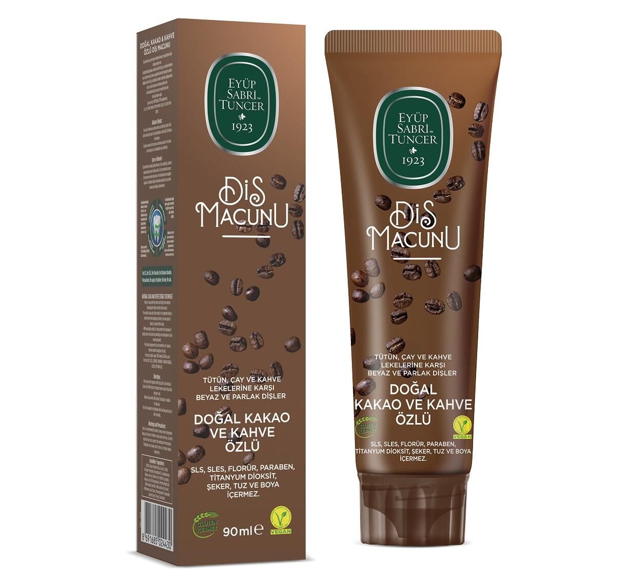 EYÜP SABRİ  DİŞ MACUNU 90ML DOĞAL KAKAO VE KAHVE
