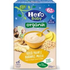 HEROBABY KŞ 200GR ORGANİK SÜTLÜ BUĞDAY MUZ