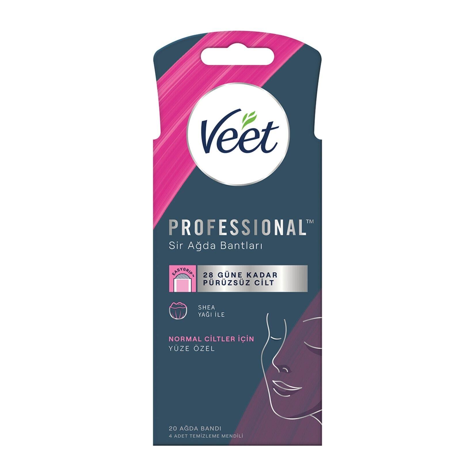 VEET AĞDA BANDI NORMAL CİLT 20Lİ YÜZ BÖLGESİ