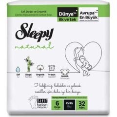 SLEEPY NATURAL CIRTLI NO:6 X LARGE 32Lİ