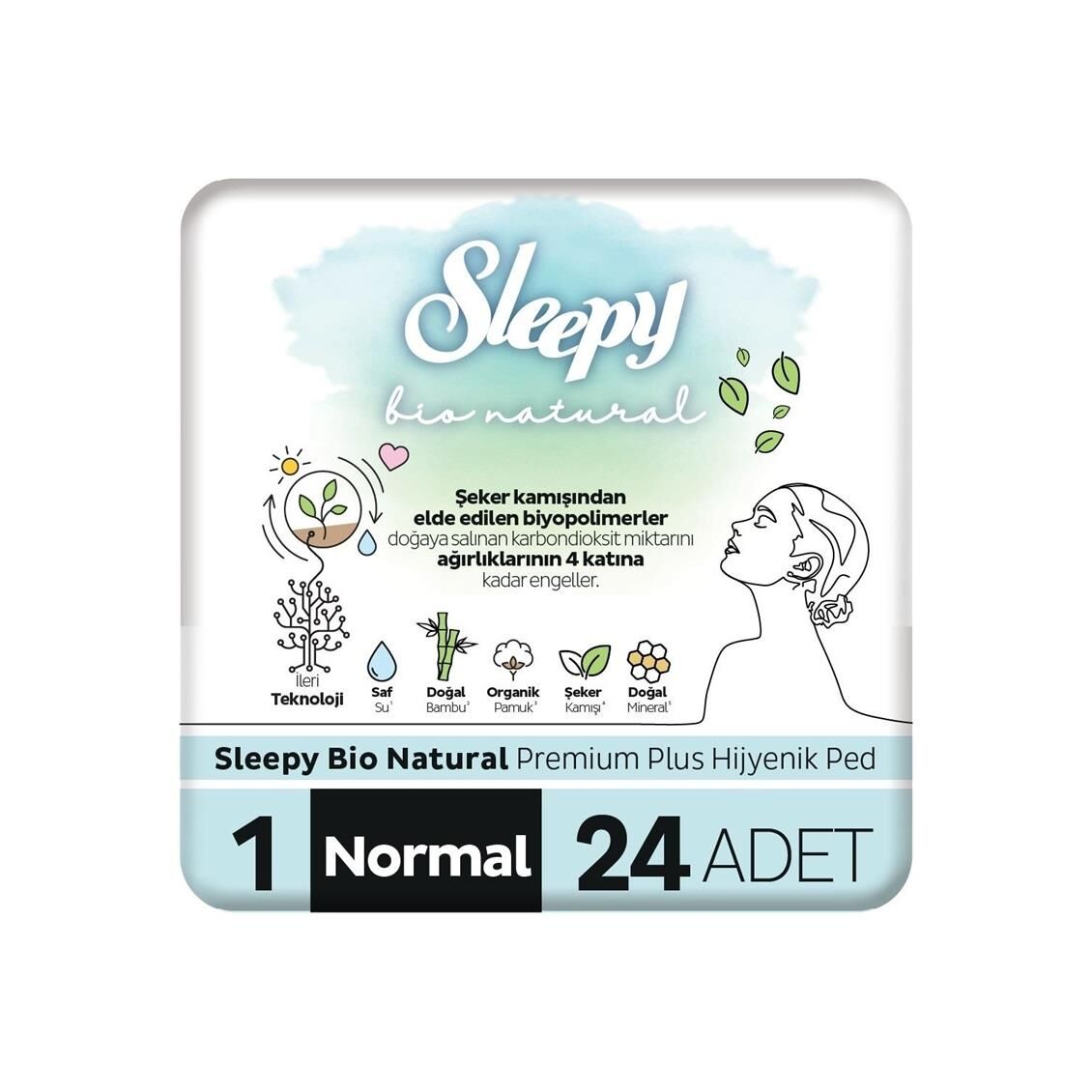 SLEEPY BİO NATURAL PED SÜPER ECO 24LÜ NORMAL