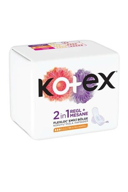 KOTEX ULTRA NORMAL 2İN1 ARADA REGL+MESANE 14LÜ