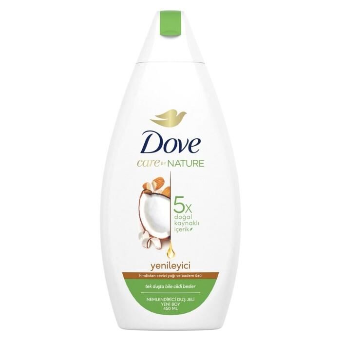 DOVE DUŞ JELİ YENİLEYİCİ 450ML HİND.CEVZ&BADEM ÖZÜ