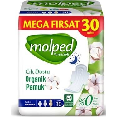 MOLPED PURE SOFT MEGA FIRSAT GECE 30LU