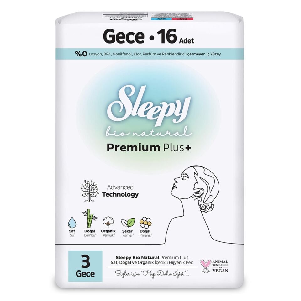 SLEEPY BİO NATURAL PED SÜPER ECO16LI GECE
