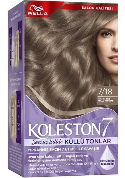 KOLESTON KİT 7/18 IŞILTILI KÜLLÜ KUMRAL