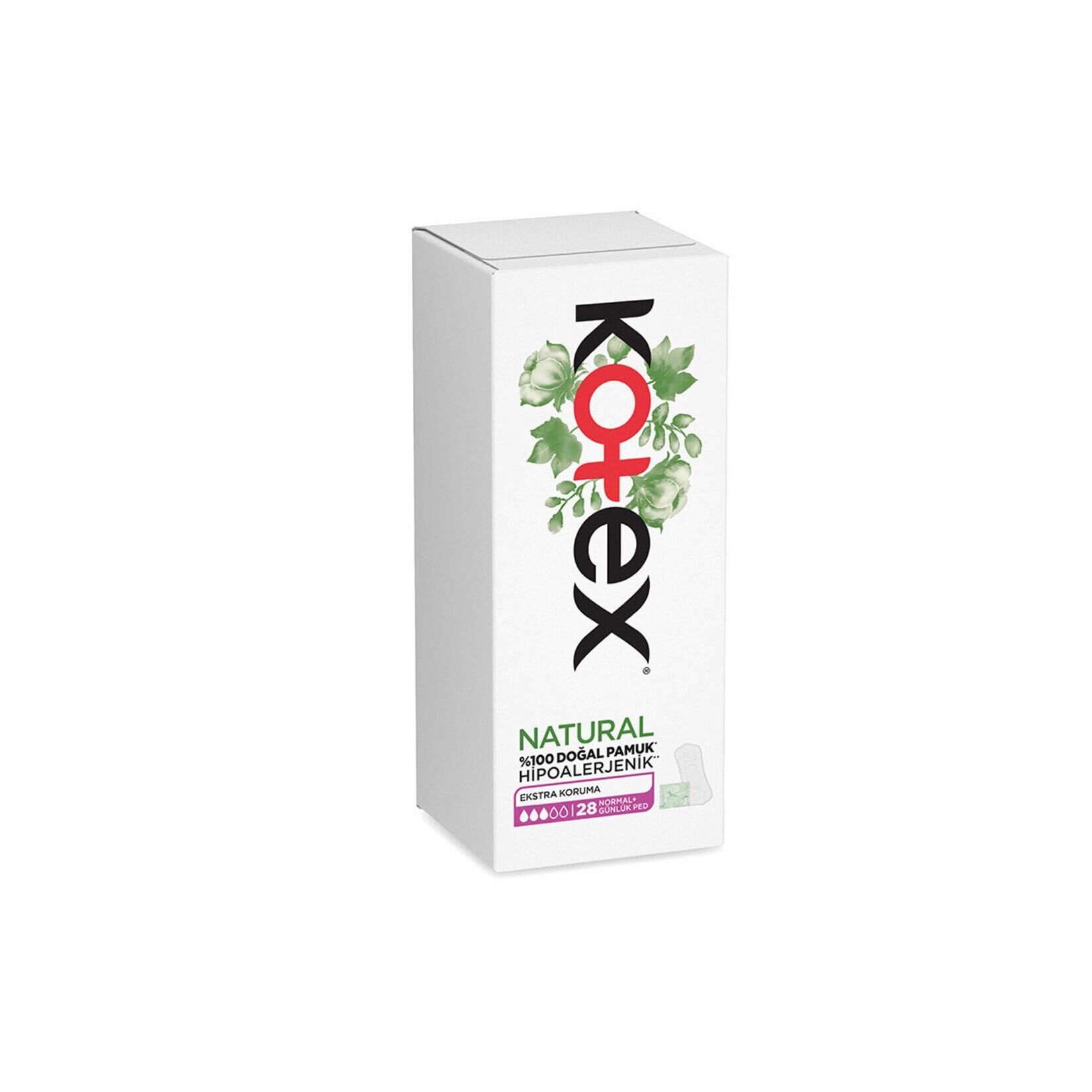 KOTEX NATURAL NORMAL GÜNLÜK PED 28Lİ