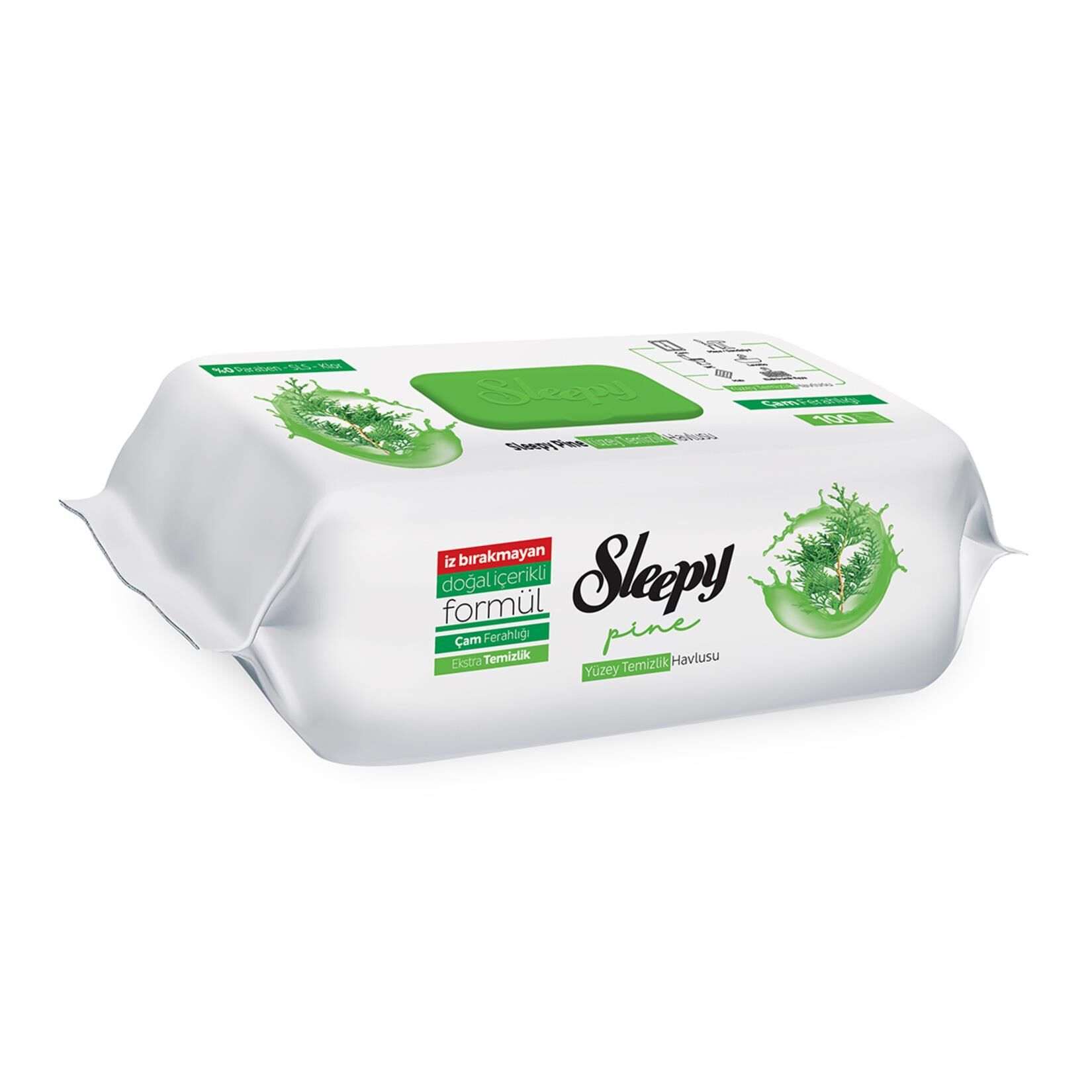 SLEEPY YÜZEY TEMİZLEME HAVLUSU DOĞA 100LÜ ÇAM FER.