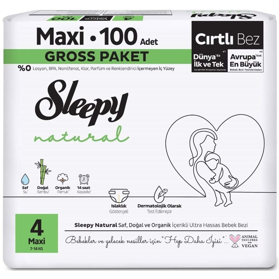SLEEPY NATURAL ULTRA NO:4 MAXİ 100LÜ